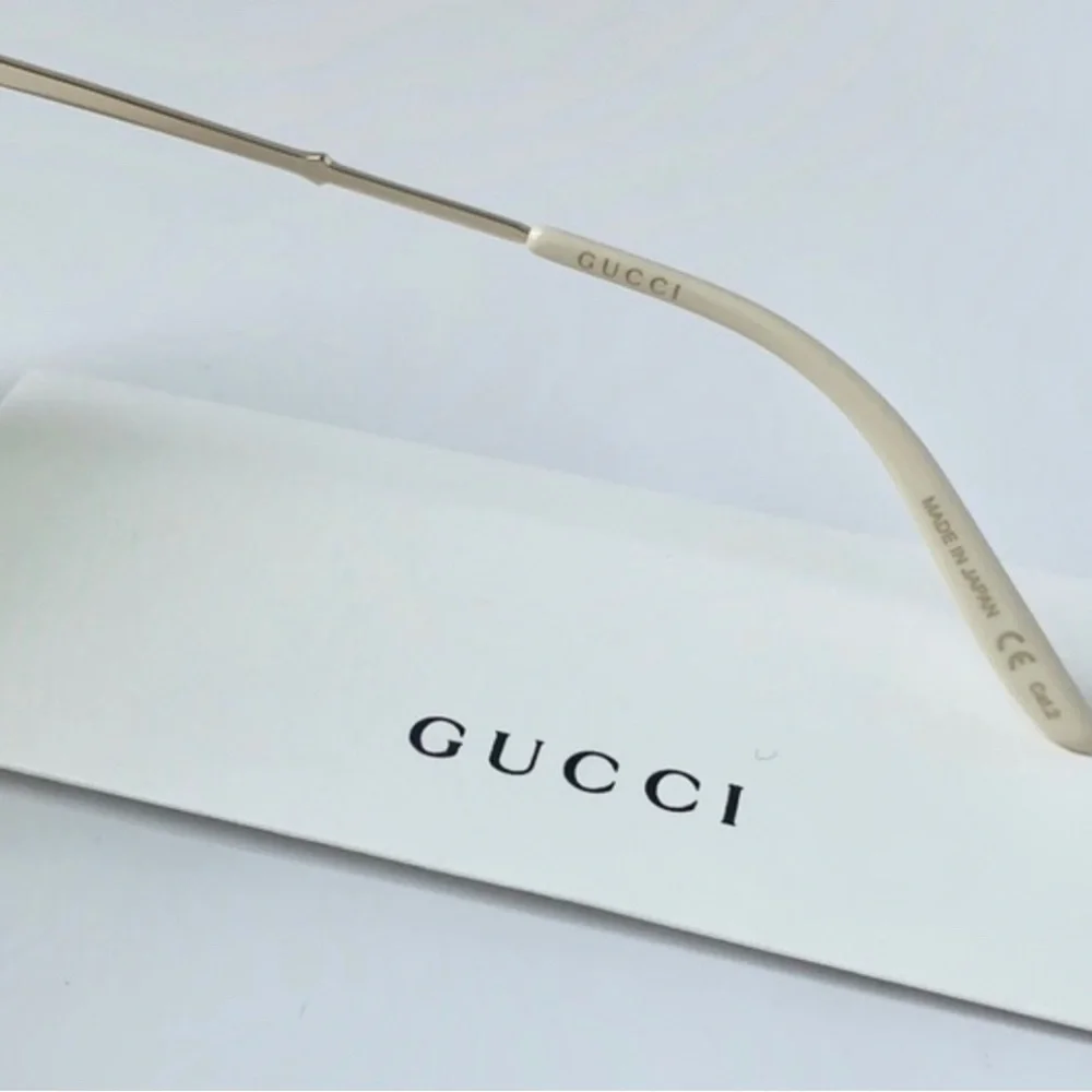 💯 - New Authentic Gucci Sunglasses GG0672S 003 Havana/Gold/Green